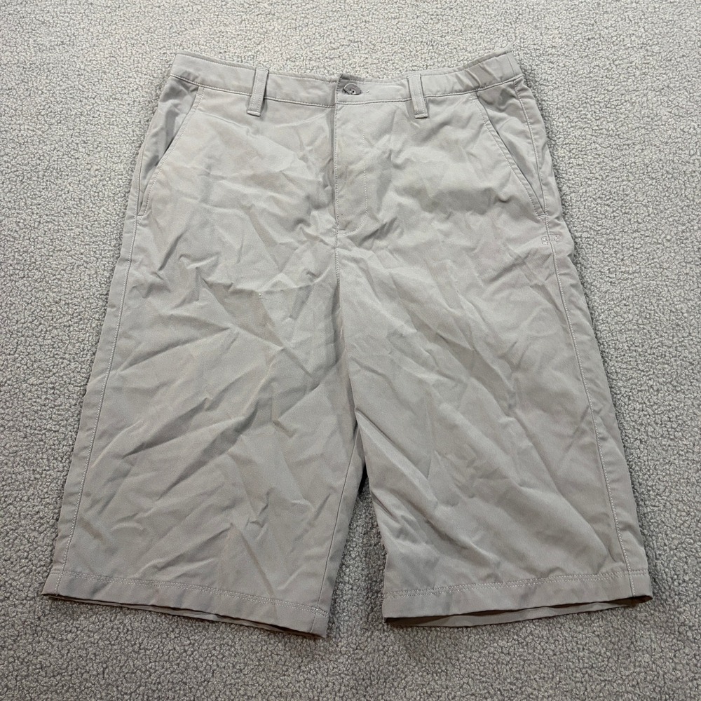 Under Armour Shorts Youth YXL Gray HeatGear Loose Fit Performance Active
